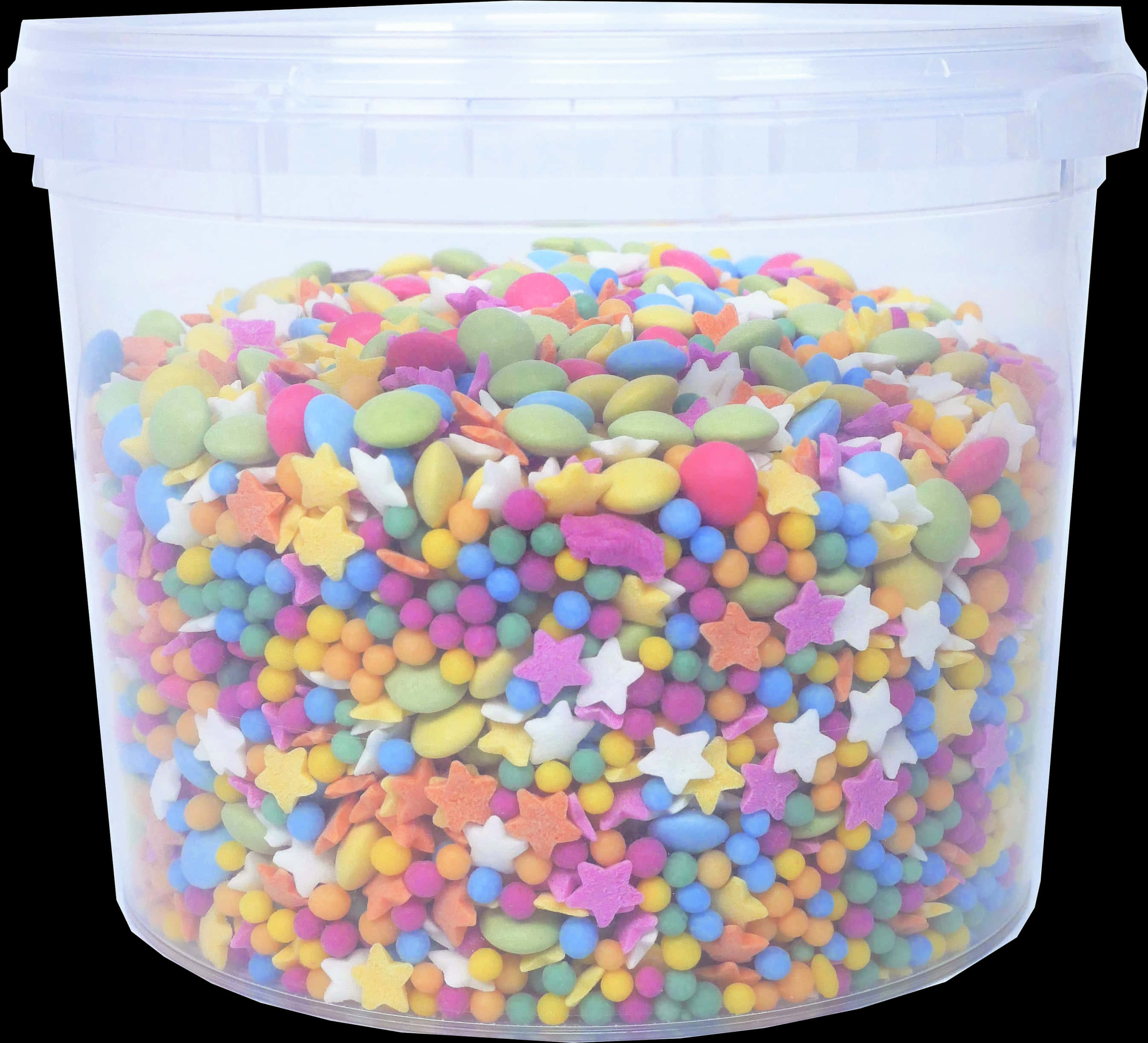 Colorful Sprinklesin Container PNG