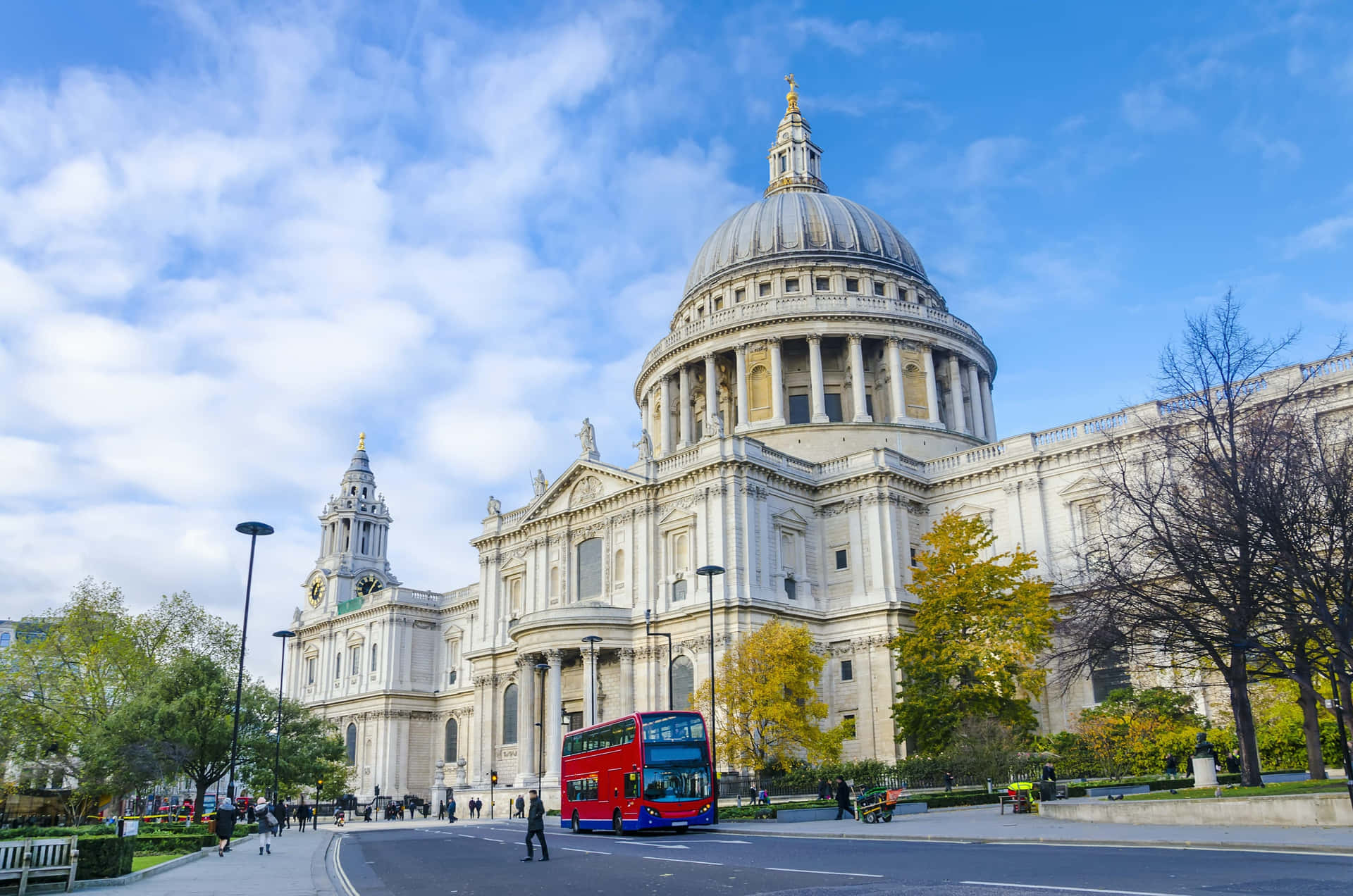 Colorful St. Paul's Cathedral Outdoor Photography Wallpaper