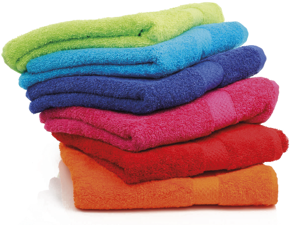 Colorful Stacked Towels PNG