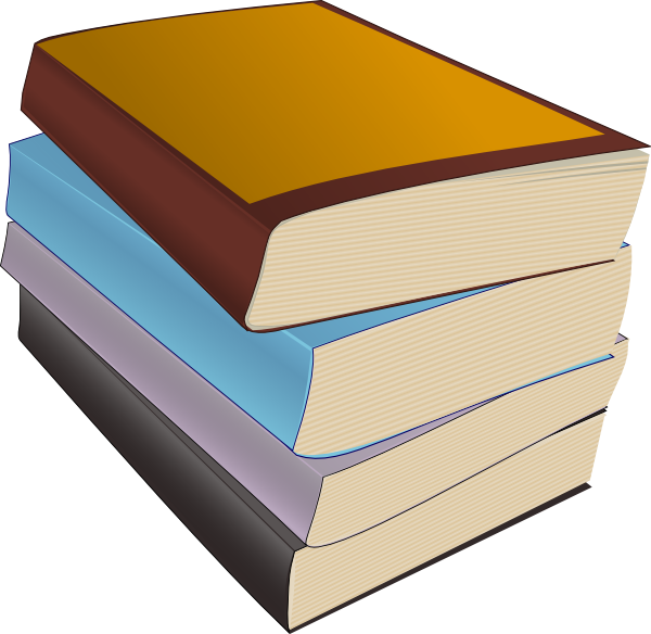 Colorful Stackof Books Illustration PNG