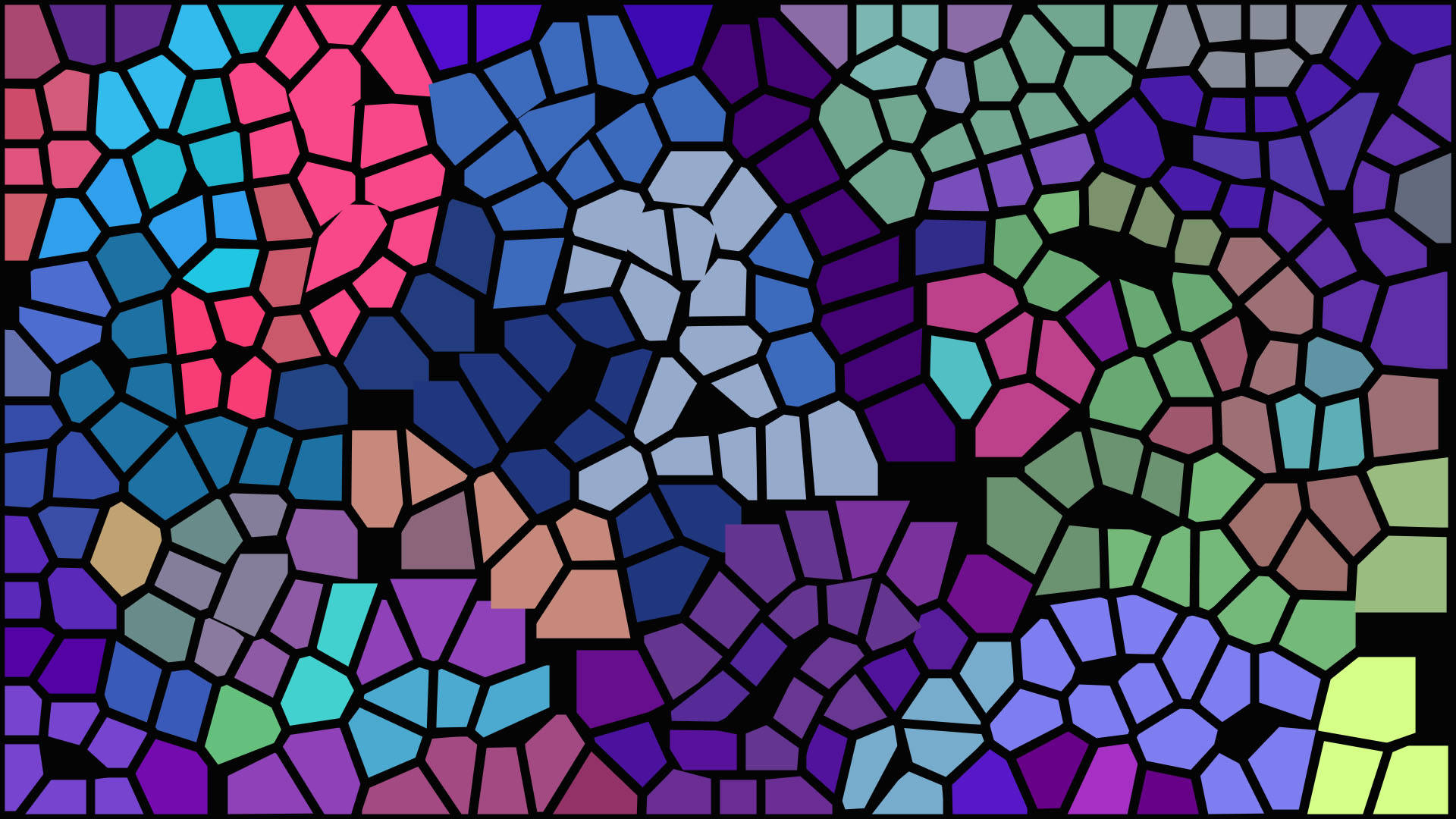 Colorful Stained Glass Mosaic Wallpaper
