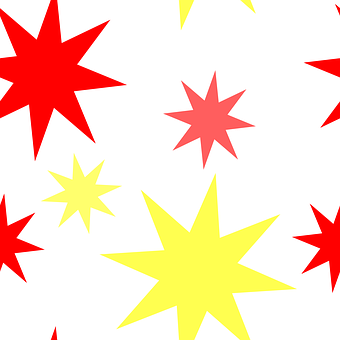 Colorful Star Pattern Background PNG