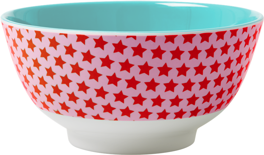 Colorful Star Pattern Bowl PNG