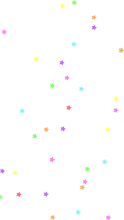 Colorful Stars Pattern Tumblr Background PNG