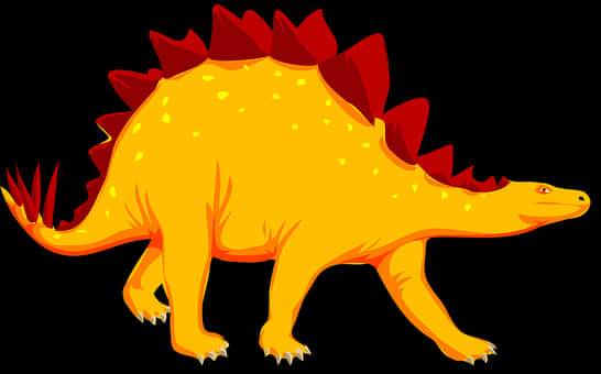 Colorful Stegosaurus Illustration PNG
