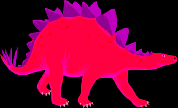 Colorful_ Stegosaurus_ Illustration PNG