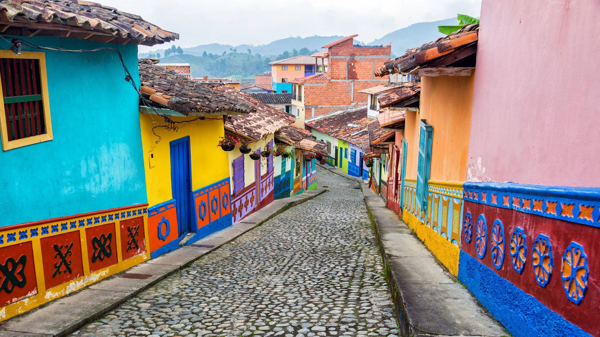 Colorful Streets Of Colombia