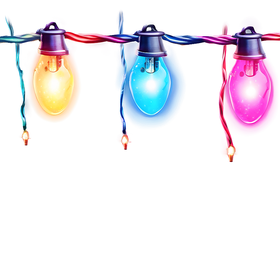 Colorful String Lights Png Tpy PNG