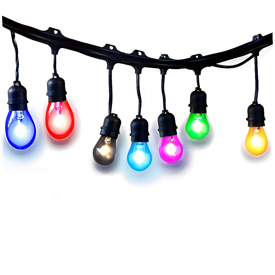 Colorful String Lights Png Vkh97 PNG