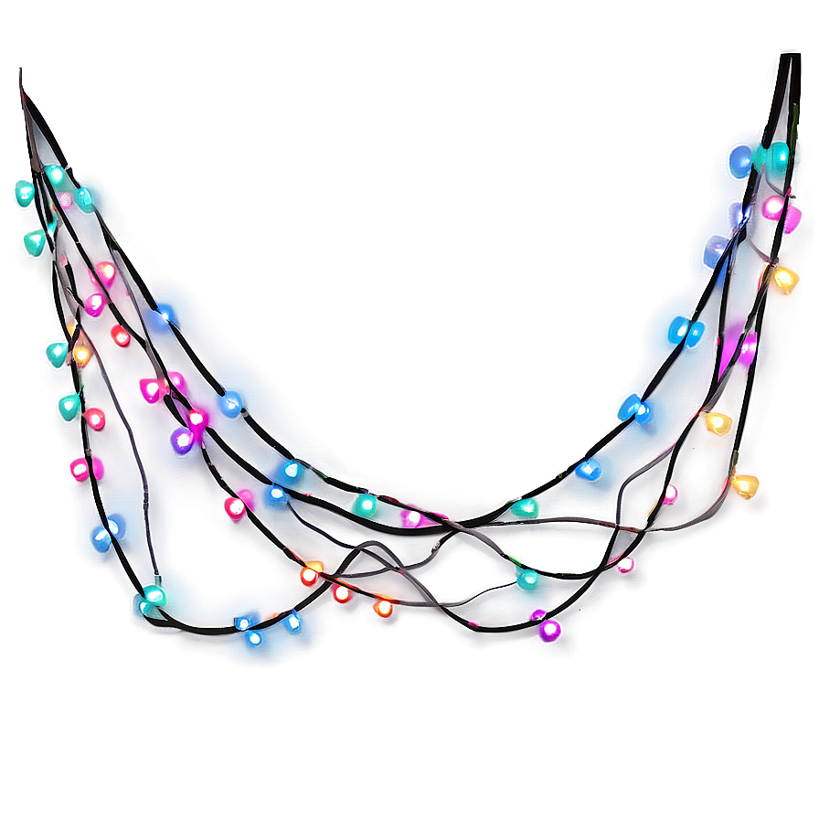 Colorful String Lights Png Wof22 PNG