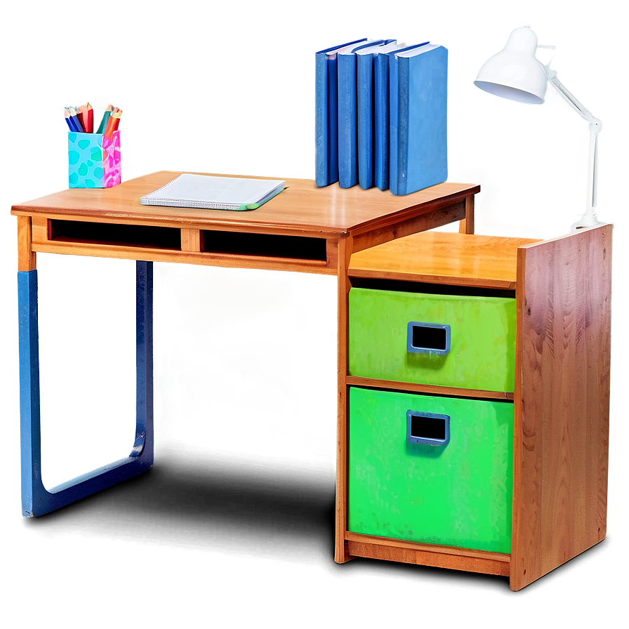 Colorful Student Desk Png Gpa PNG