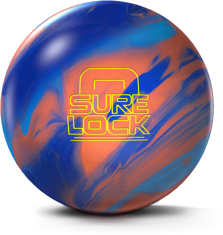 Colorful Sure Lock Bowling Ball PNG