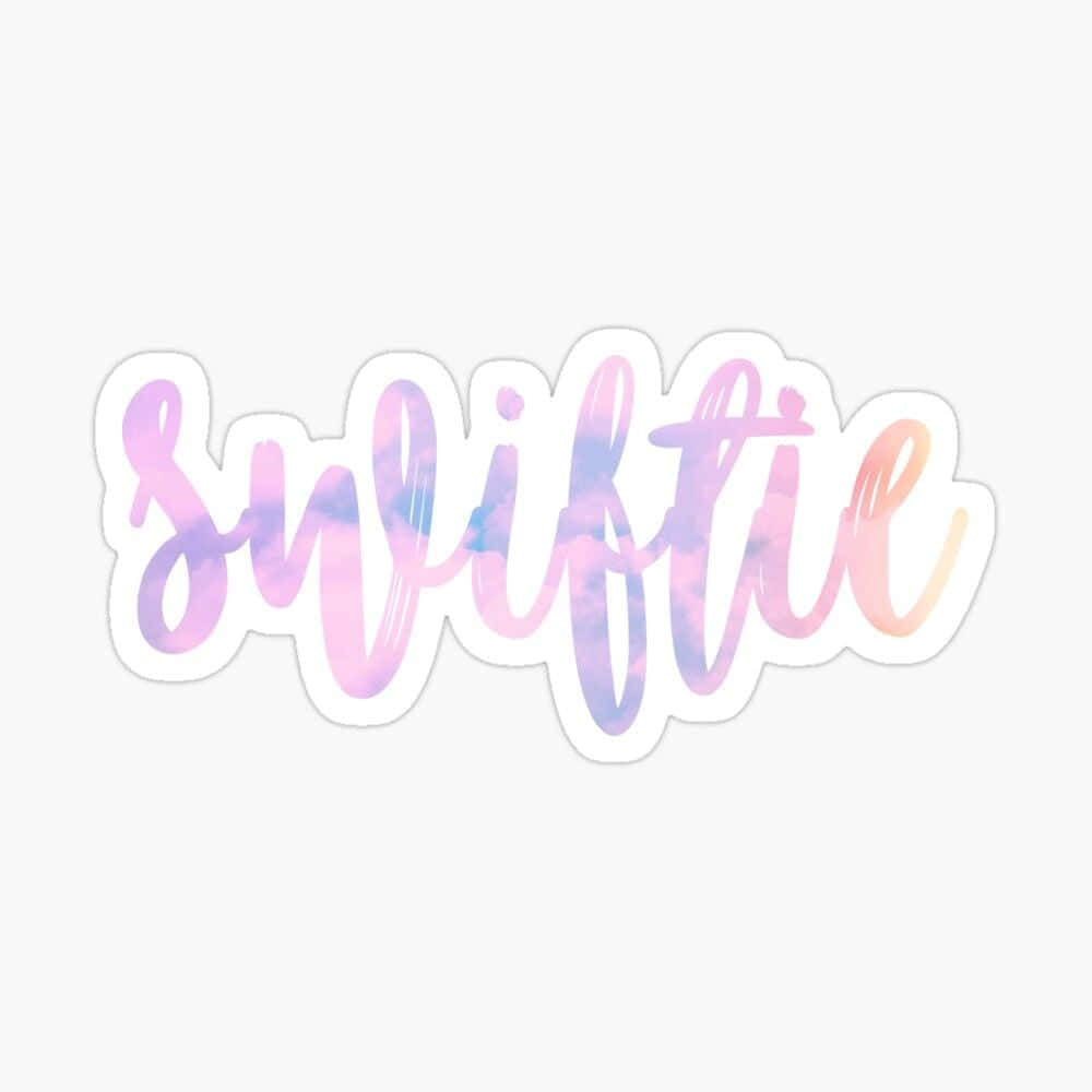 Colorful Swiftie Text Graphic Wallpaper