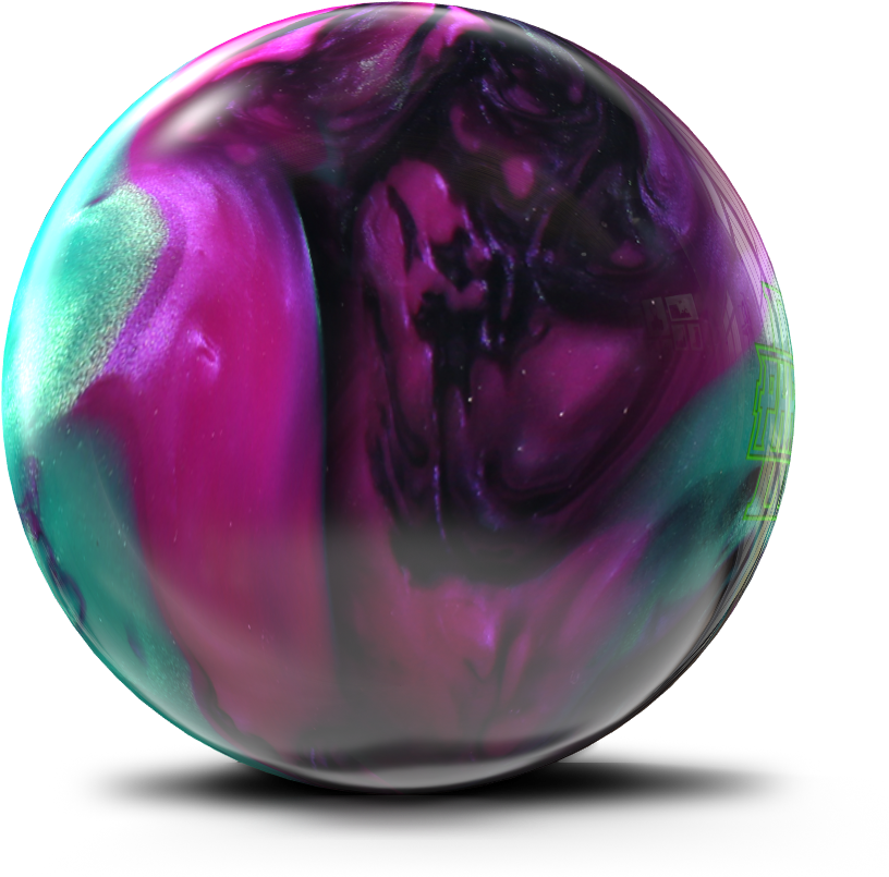 Colorful Swirl Bowling Ball PNG