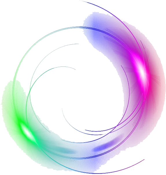 Colorful Swirl Glow Effect PNG