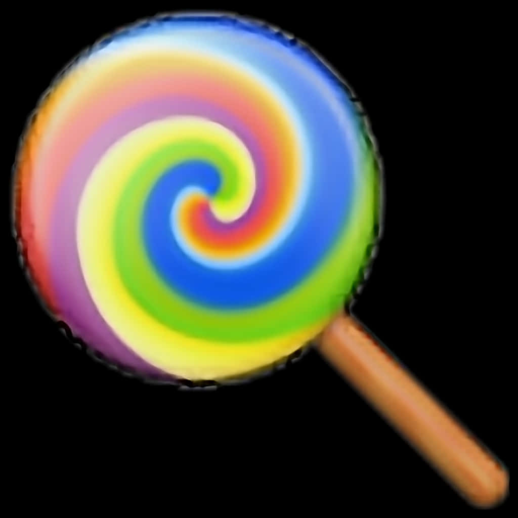 Colorful Swirl Lollipop PNG