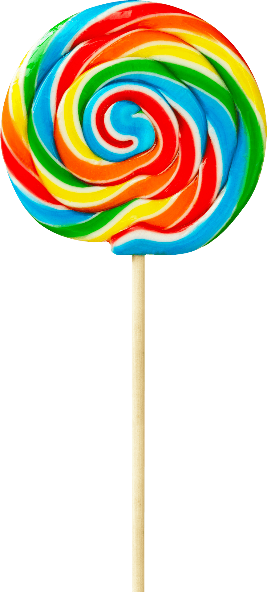 Colorful Swirl Lollipop PNG