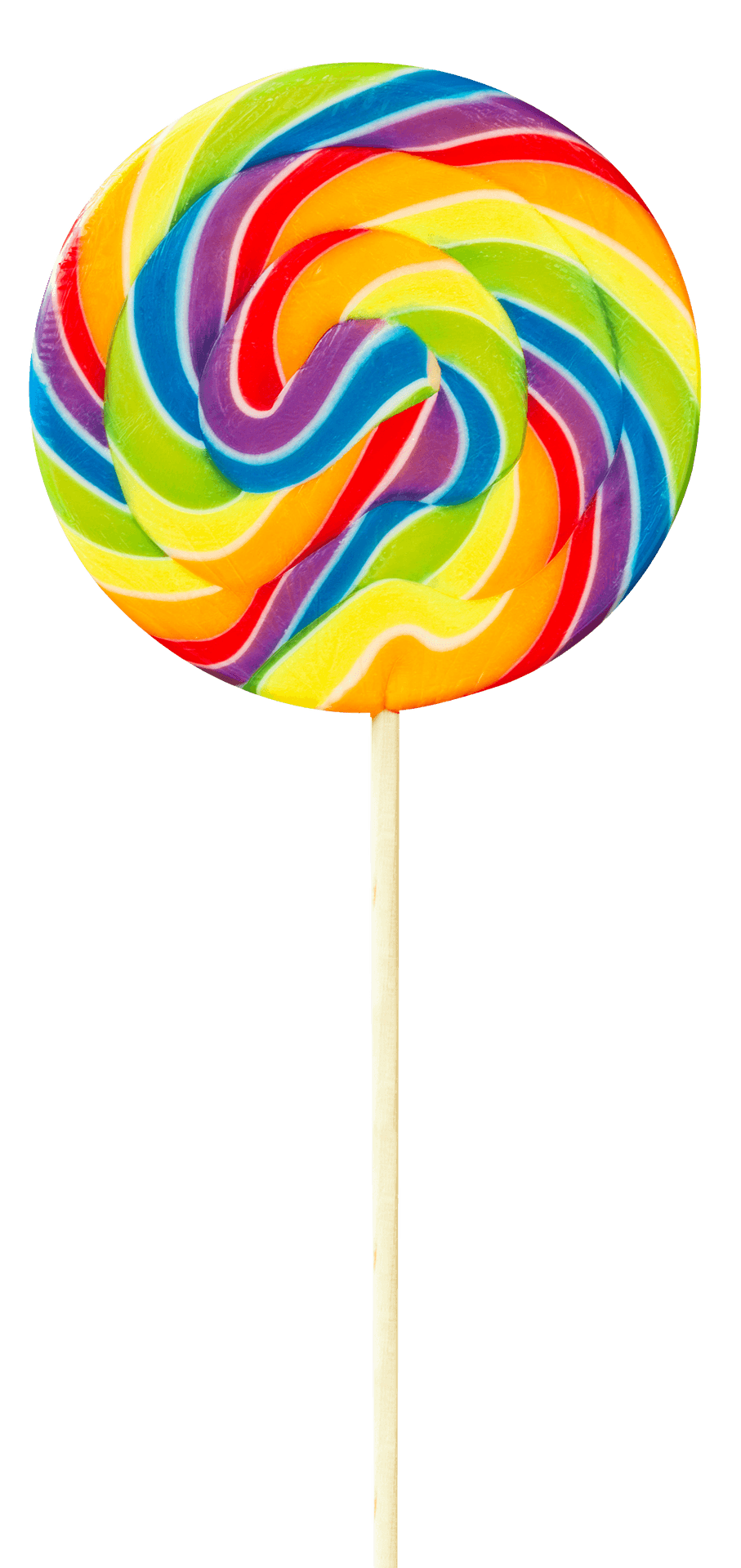 Colorful Swirl Lollipop PNG