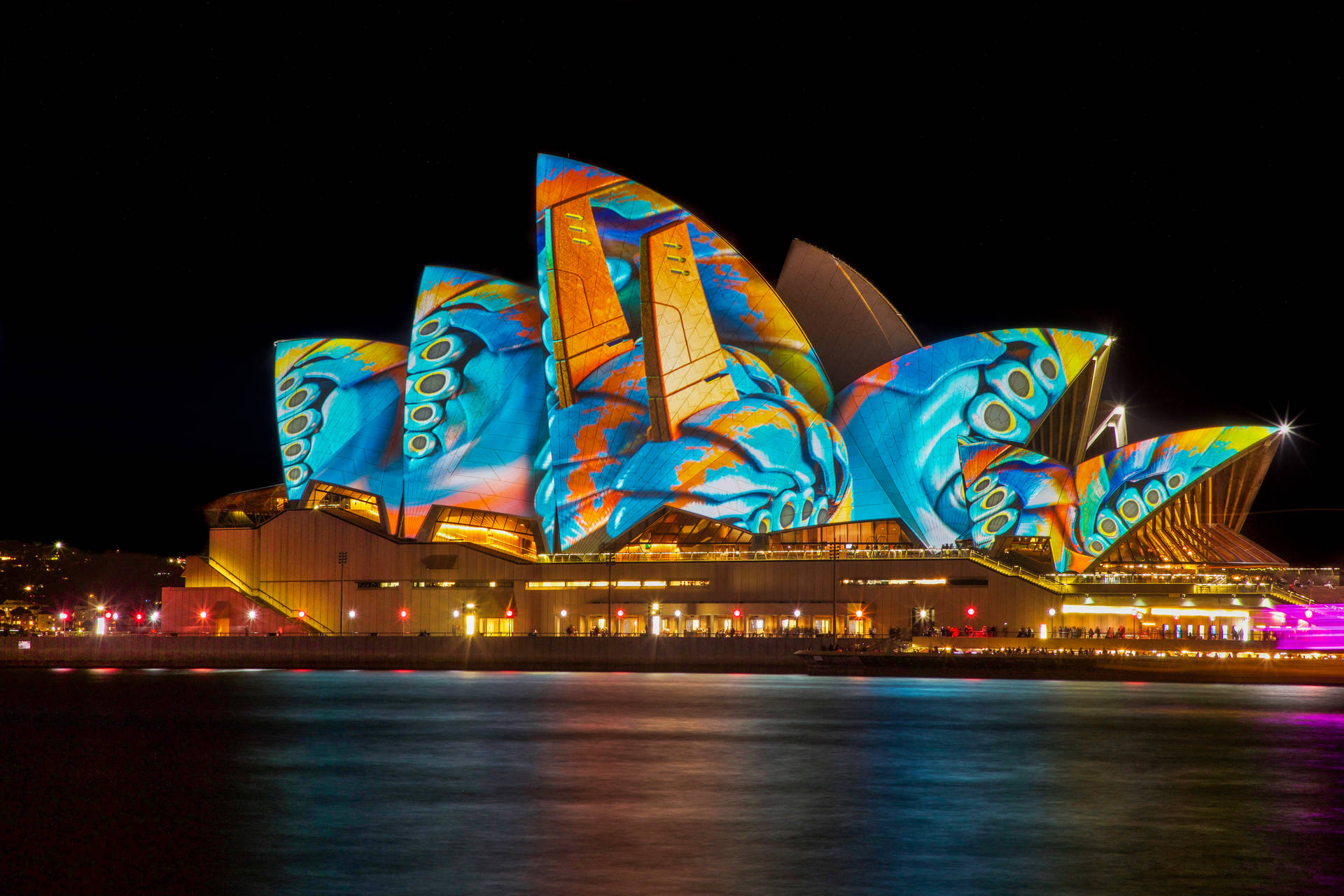Colorful Sydney Opera House Australia