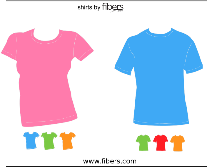 Colorful T Shirt Templates Graphic PNG
