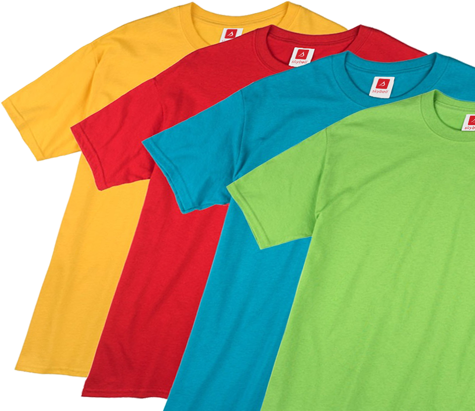 Colorful T Shirts Collection PNG