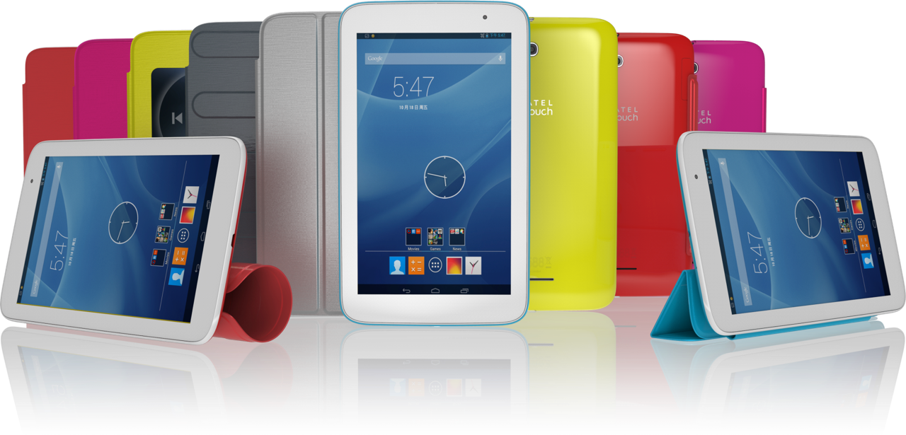 Colorful Tablet Casesand Stands PNG
