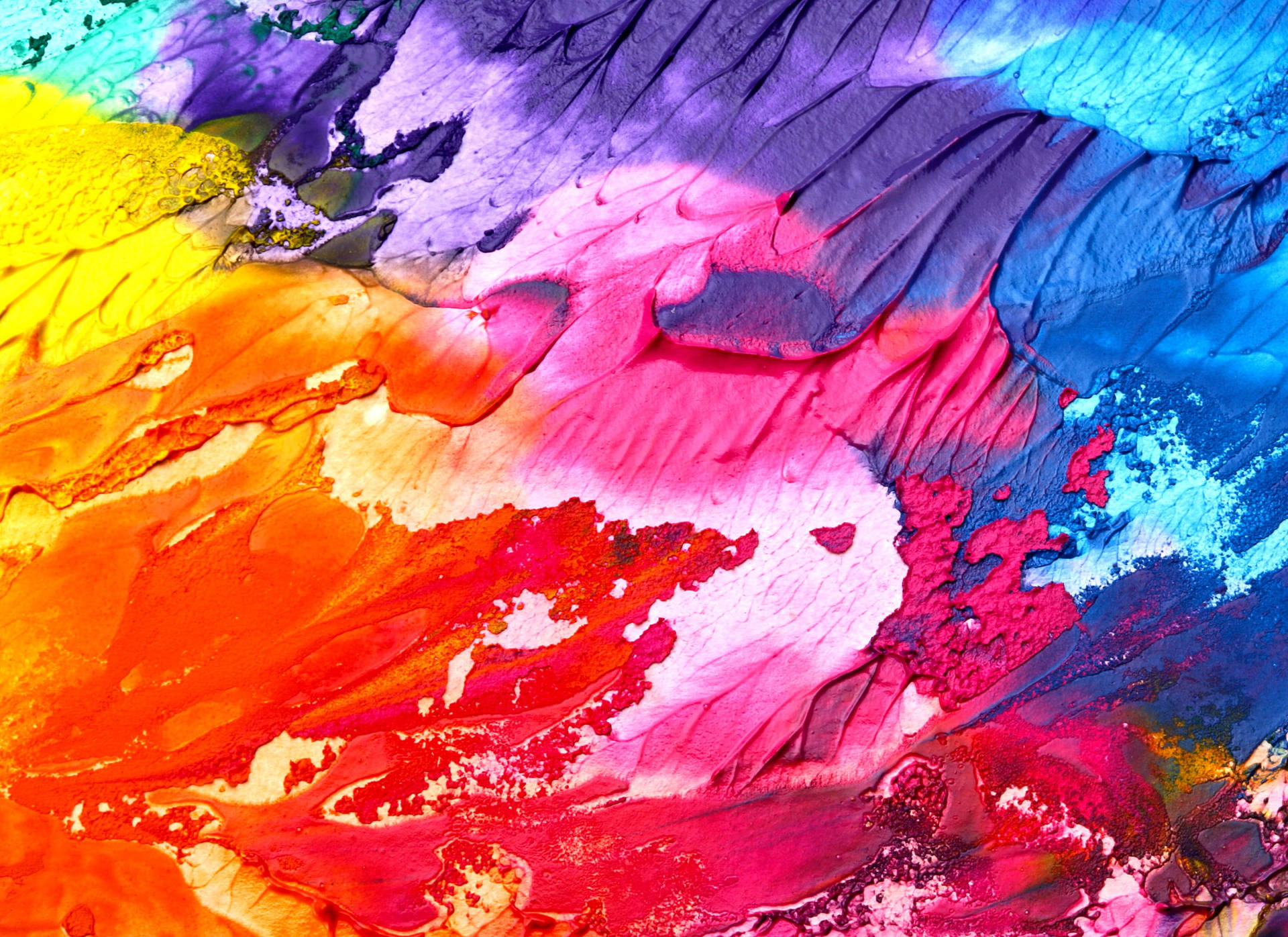 Colorful Textured Painting Desktop Wallpaper