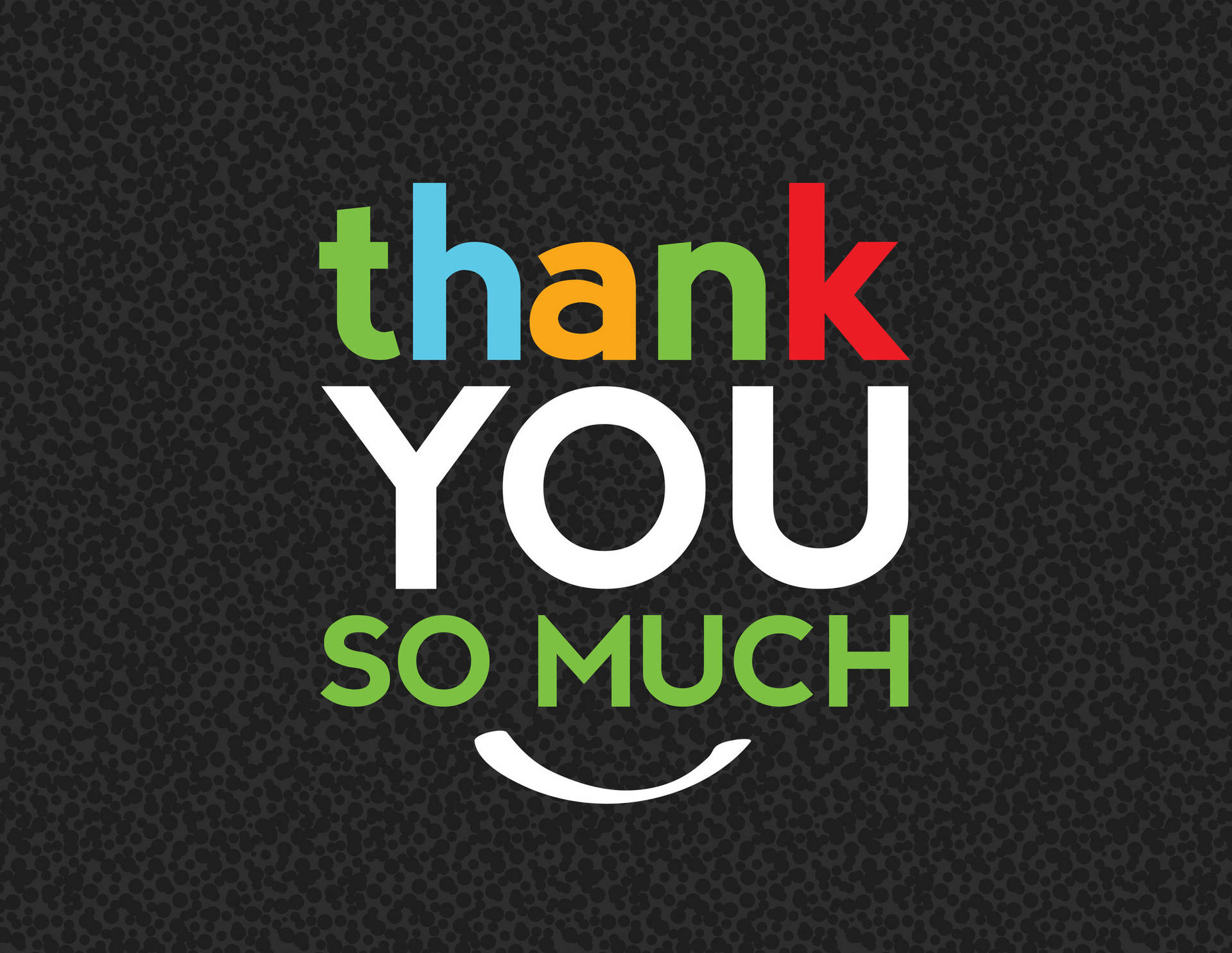 Colorful Thank You So Much Wallpaper