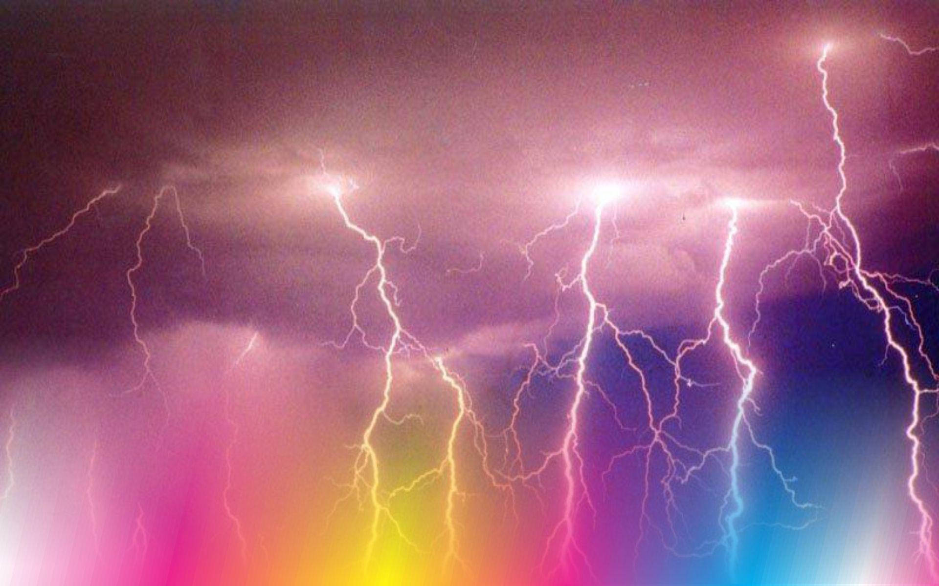 Colorful Thunderstorm Wallpaper