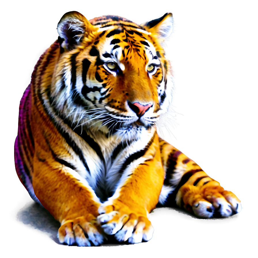 Colorful Tiger Png 45 PNG