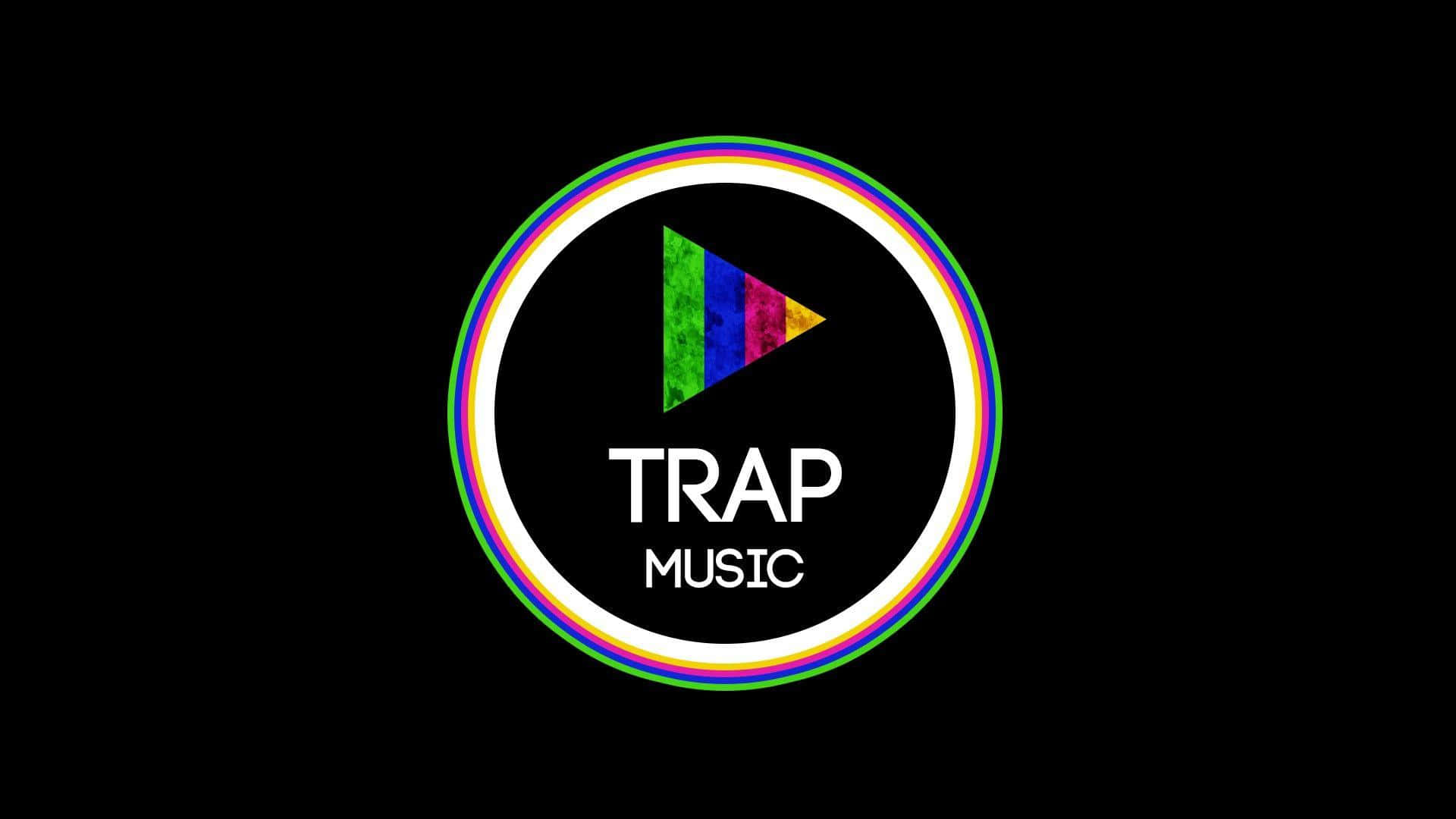 Colorful Trap Music Logo Wallpaper