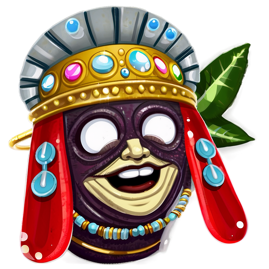 Colorful_ Tribal_ Mask_ Illustration PNG