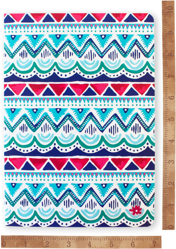 Download Colorful Tribal Pattern Notebook Cover | Wallpapers.com