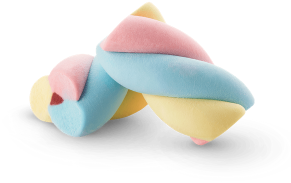 Colorful Twisted Marshmallows PNG