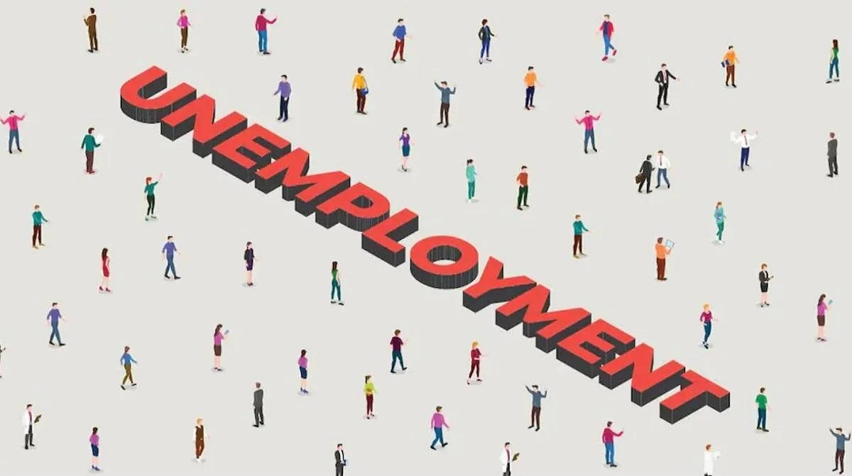 Colorful Unemployment People Graphic Illustration Wallpaper