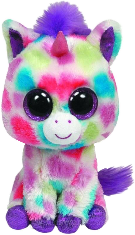Colorful Unicorn Plush Toy PNG