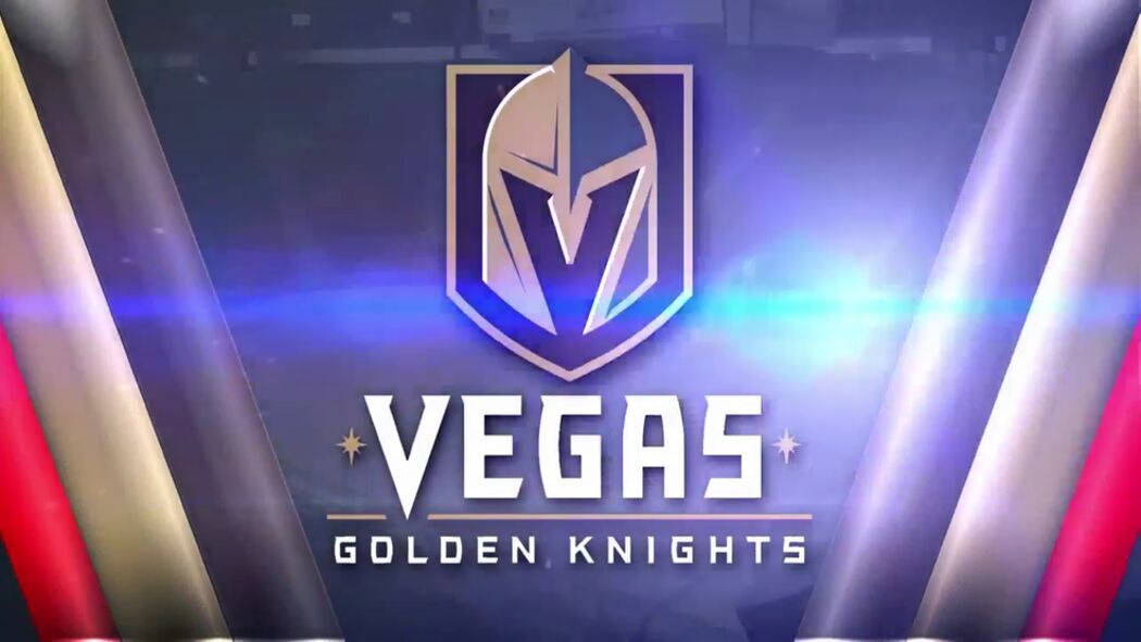 Colorful Vegas Golden Knights Logo Wallpaper