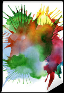 Colorful Watercolor Splash Transparent Background PNG