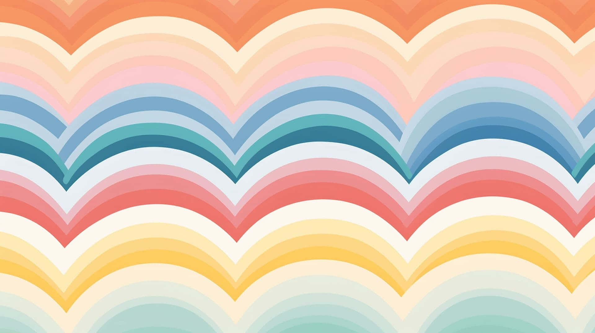 Colorful Wavy Pattern Background Wallpaper