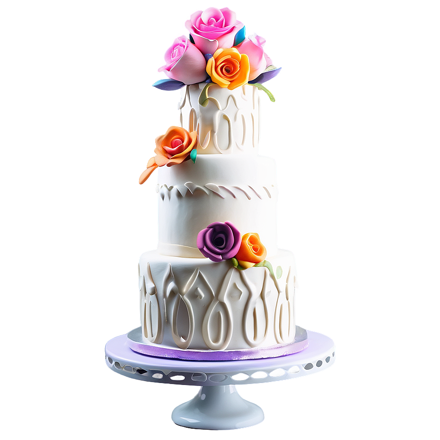 Colorful Wedding Cake Png Gar PNG