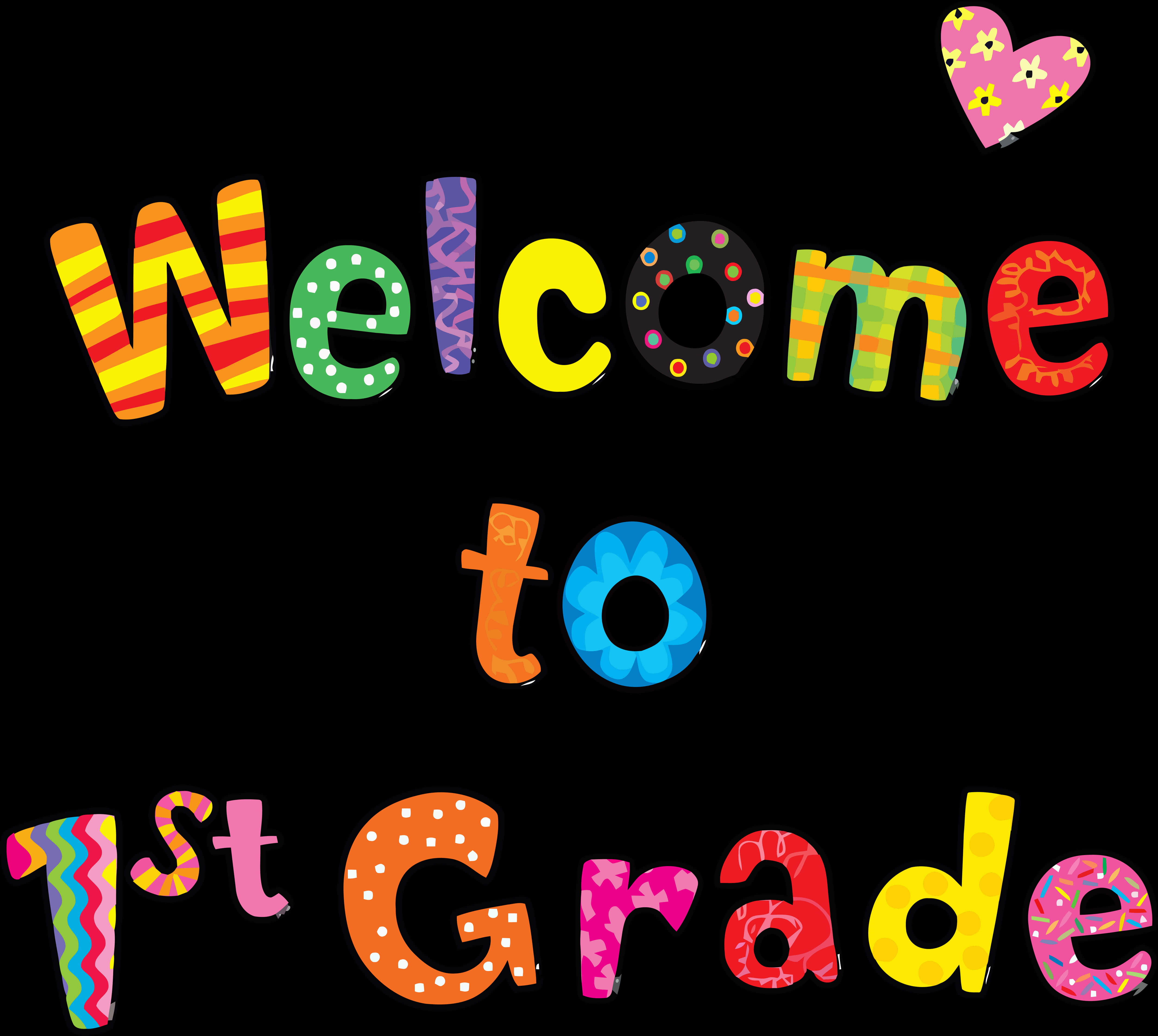 Colorful Welcometo1st Grade PNG