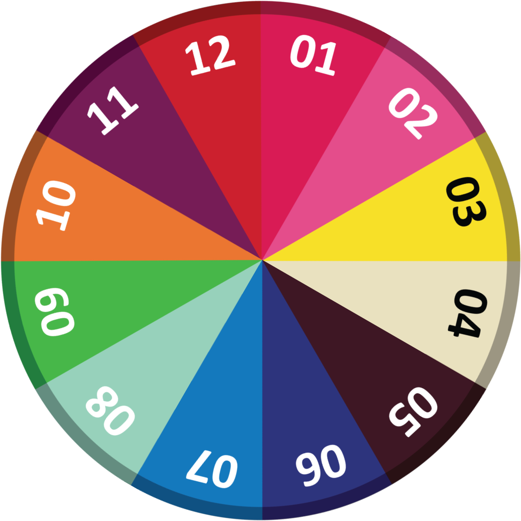 Colorful Wheelof Fortune PNG