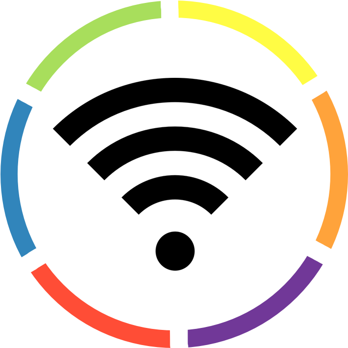 Colorful Wi Fi Signal Icon PNG