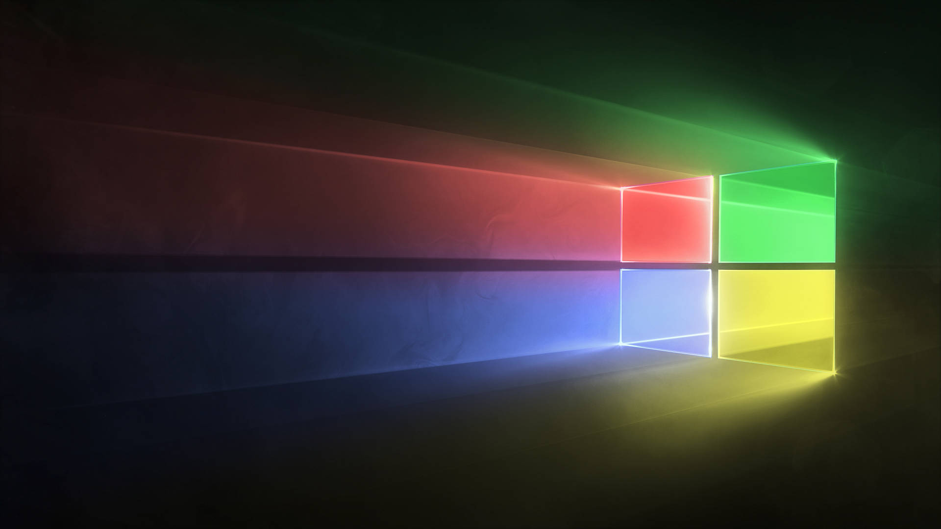 Regnbuefarvet Windows 10 HD-grafik tapet. Wallpaper