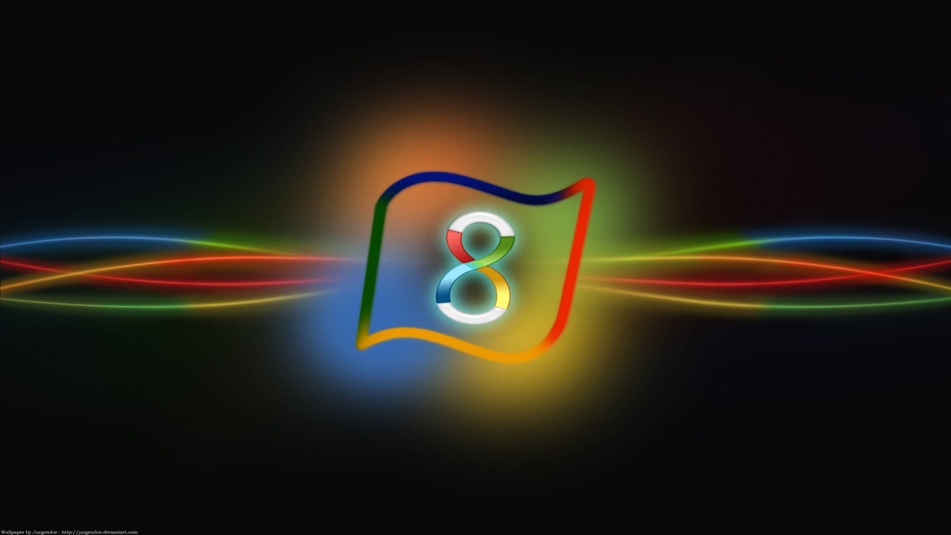 Gráficocolorido Del Logotipo De Windows 8. Fondo de pantalla