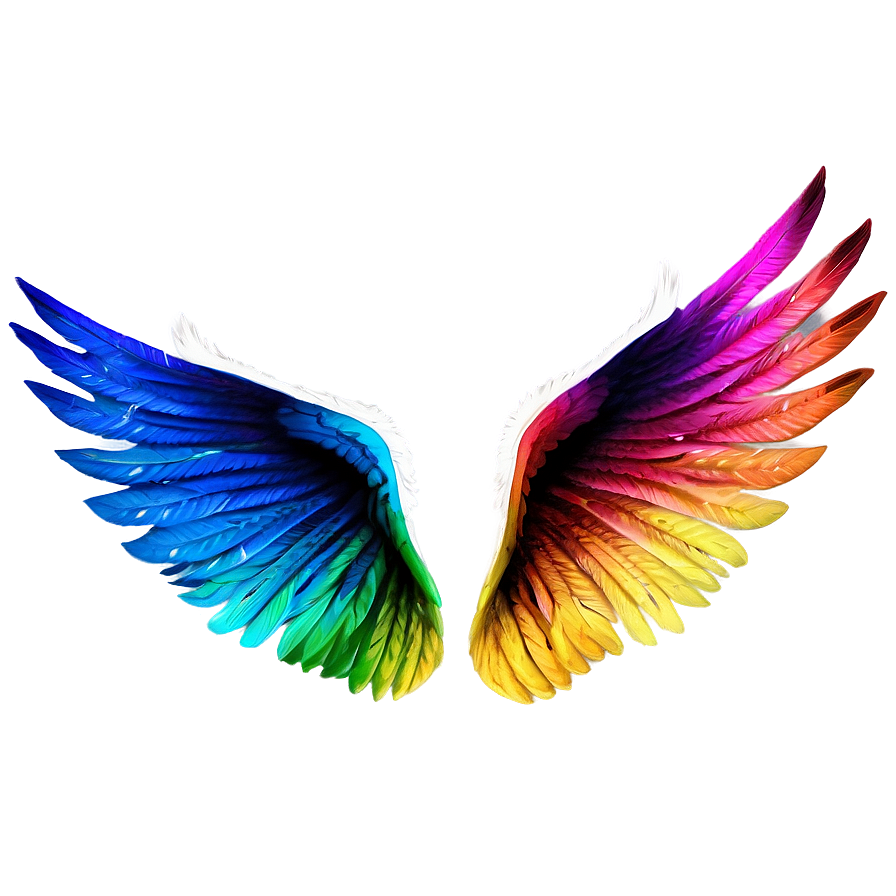 Colorful Wings Png 05032024 PNG