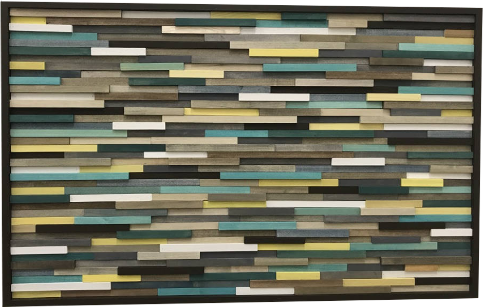 Colorful Wooden Planks Wall Texture PNG
