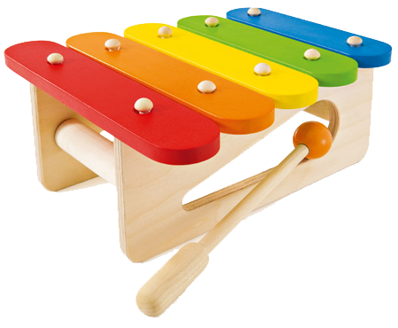 Colorful Wooden Xylophone Toy PNG