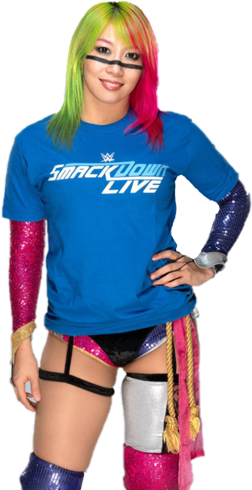 Colorful Wrestler Smack Down Live Shirt PNG