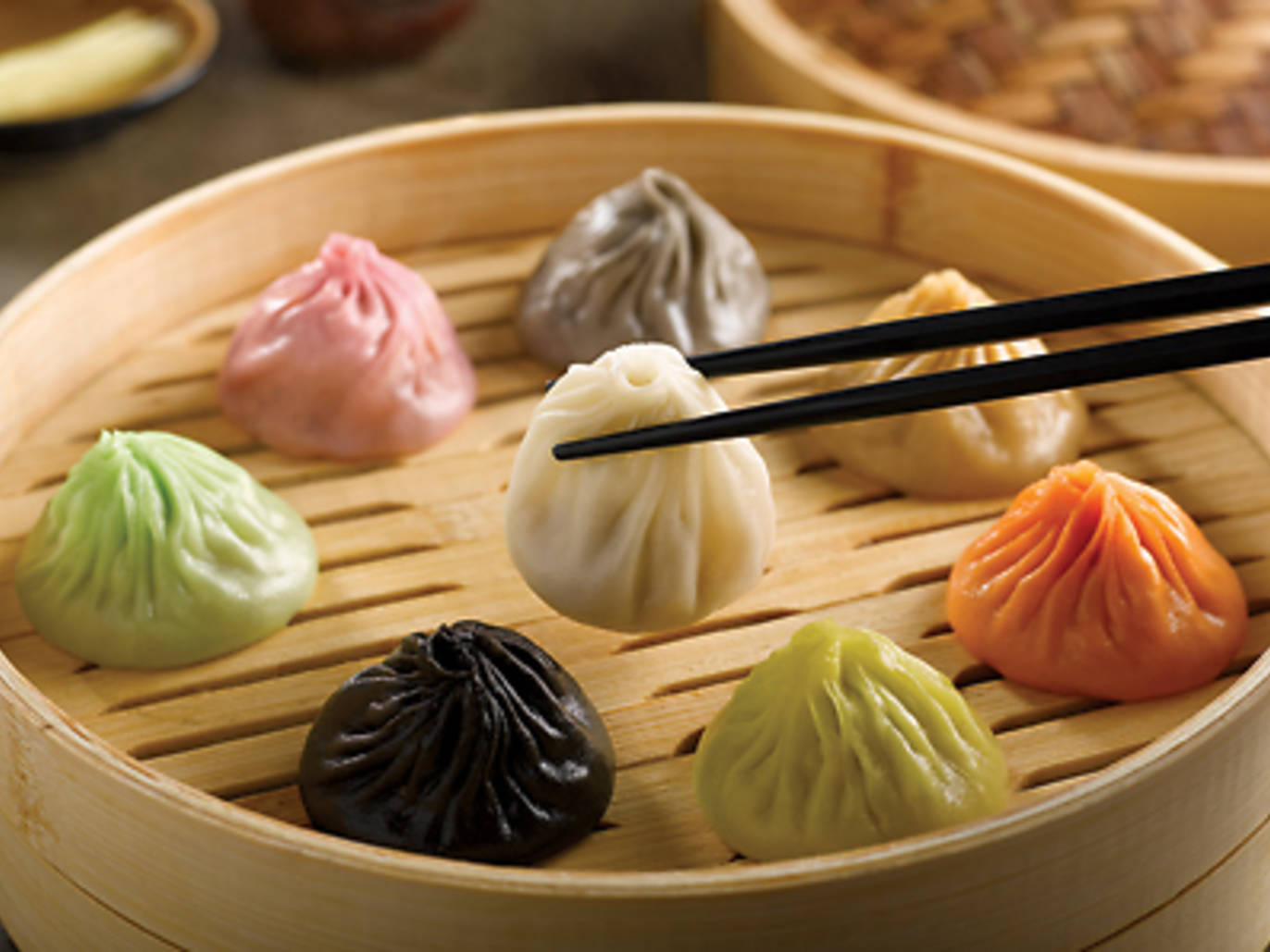 Colorful Xiaolongbao Traditional Chinese Food Wallpaper